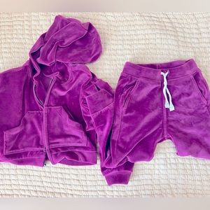 Cutest Tea Collection velour set